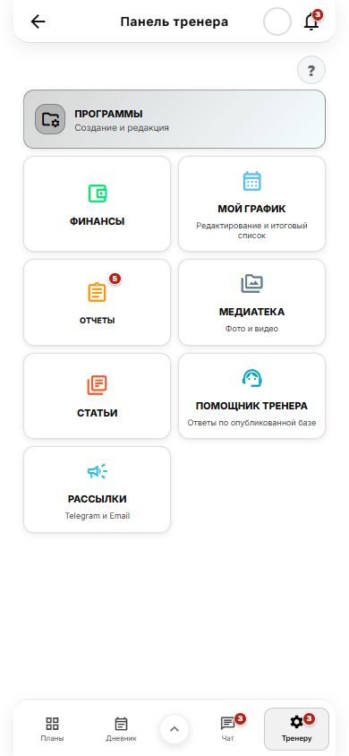 Панель управления