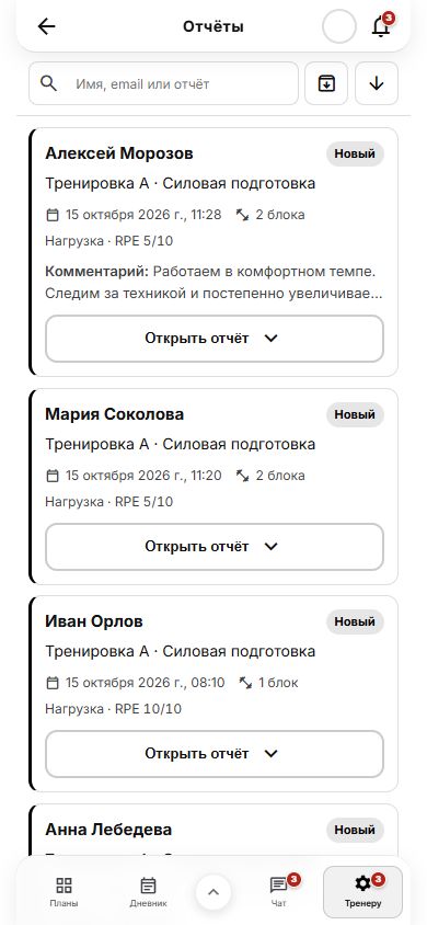 Входящие отчеты